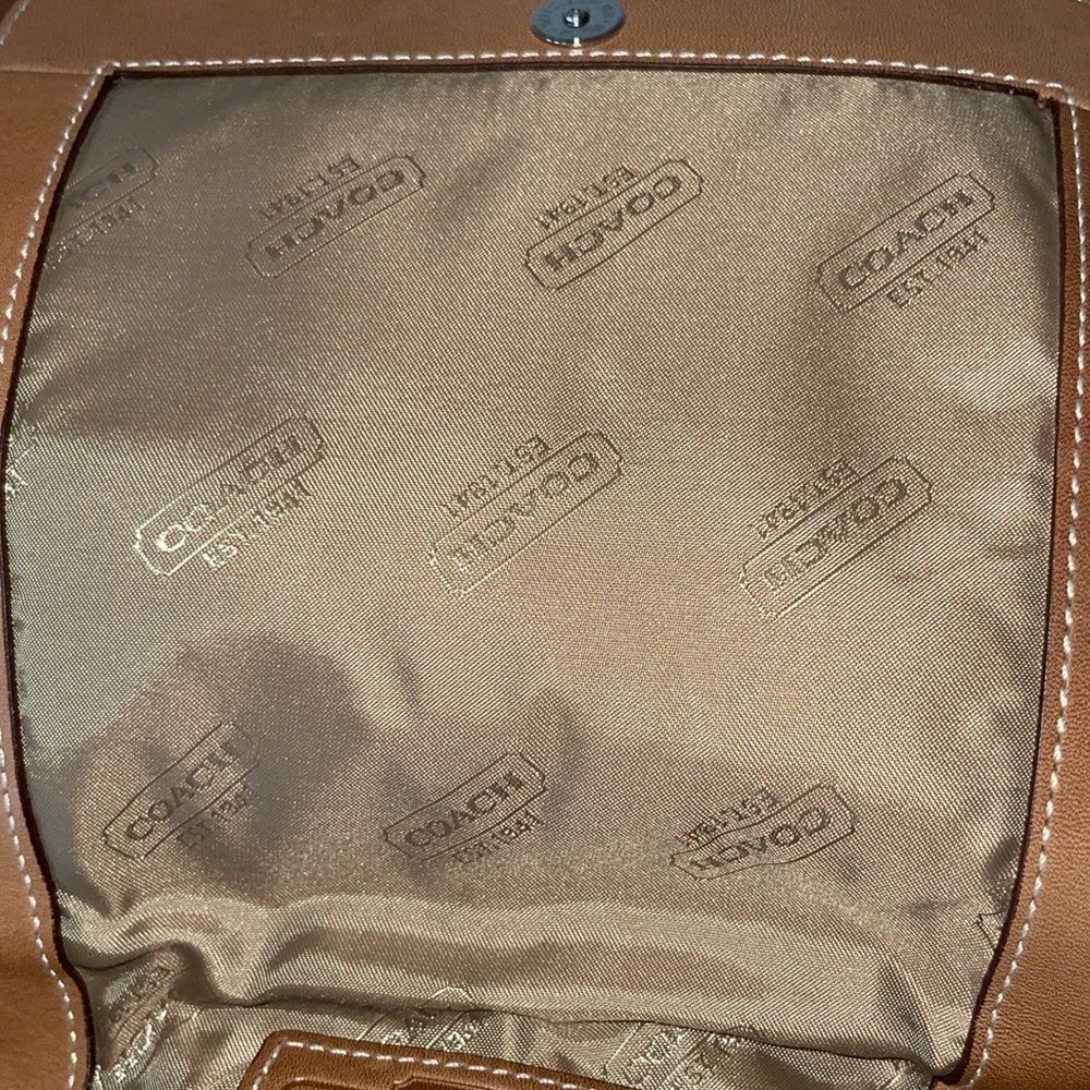 Vintage COACH Brown Leather Crossbody Bag NWT - Picture 7 of 11